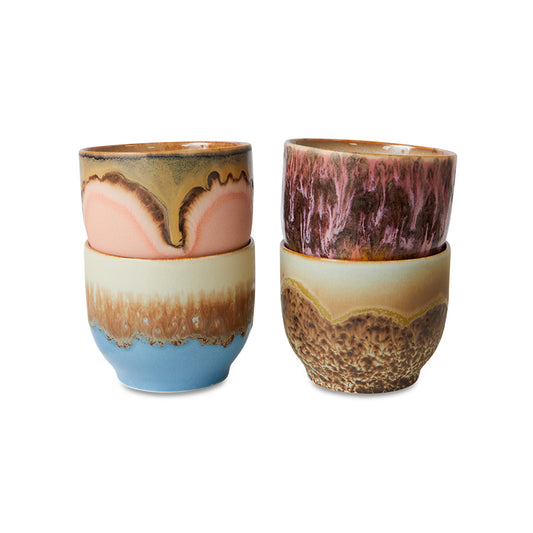 HKliving 70s Ceramics Cafe Cup Set - Lagoon