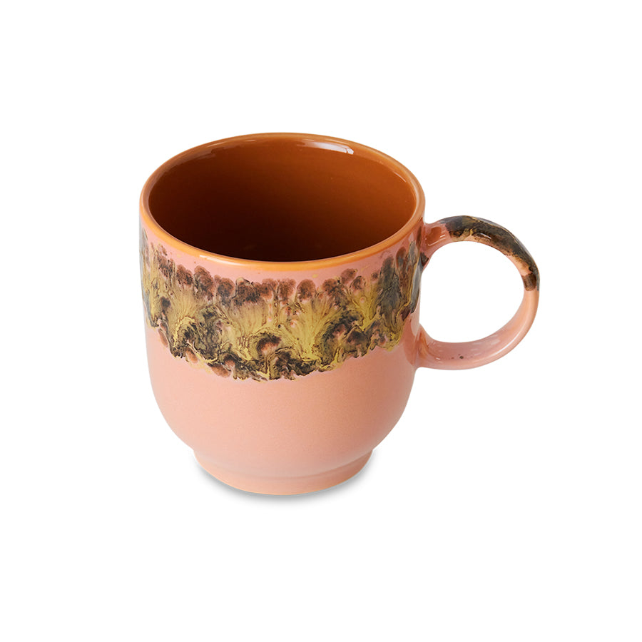 HKliving 70s Ceramics Cafe Mug - Lush