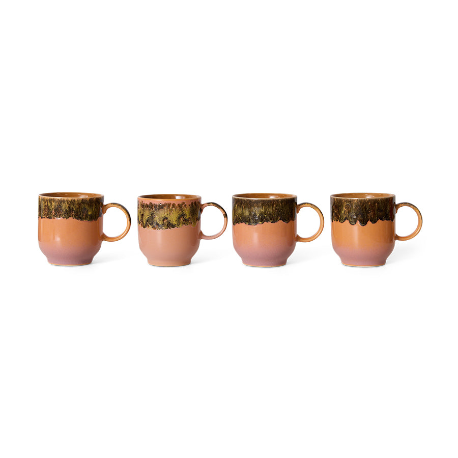 HKliving 70s Ceramics Cafe Mug - Lush
