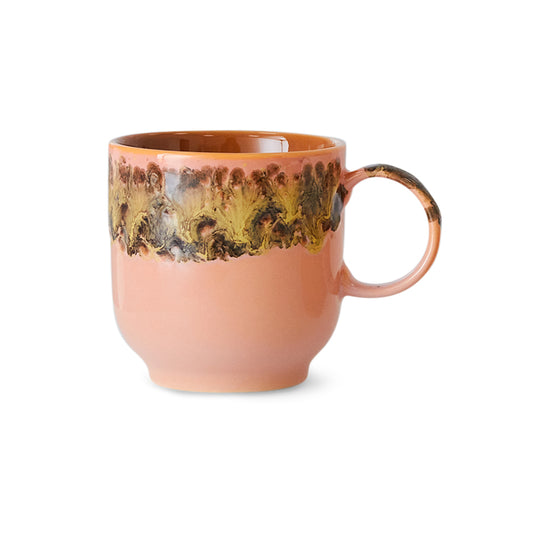 HKliving 70s Ceramics Cafe Mug - Lush