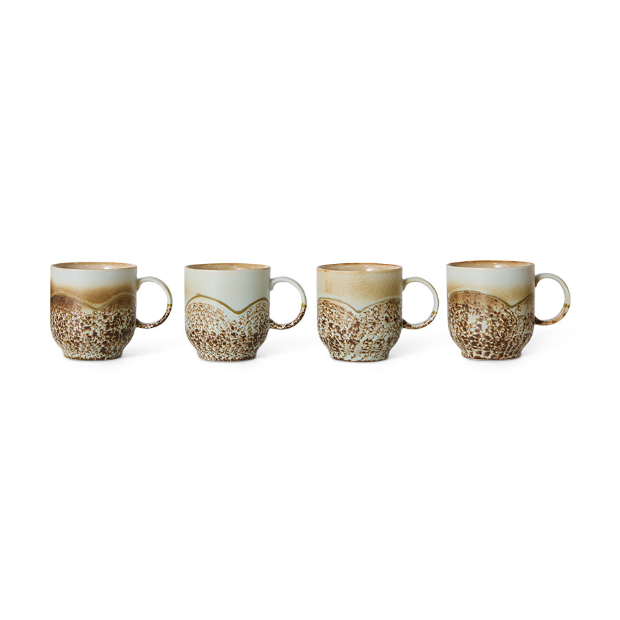 HKliving 70s Ceramics Cafe Mug - Shell