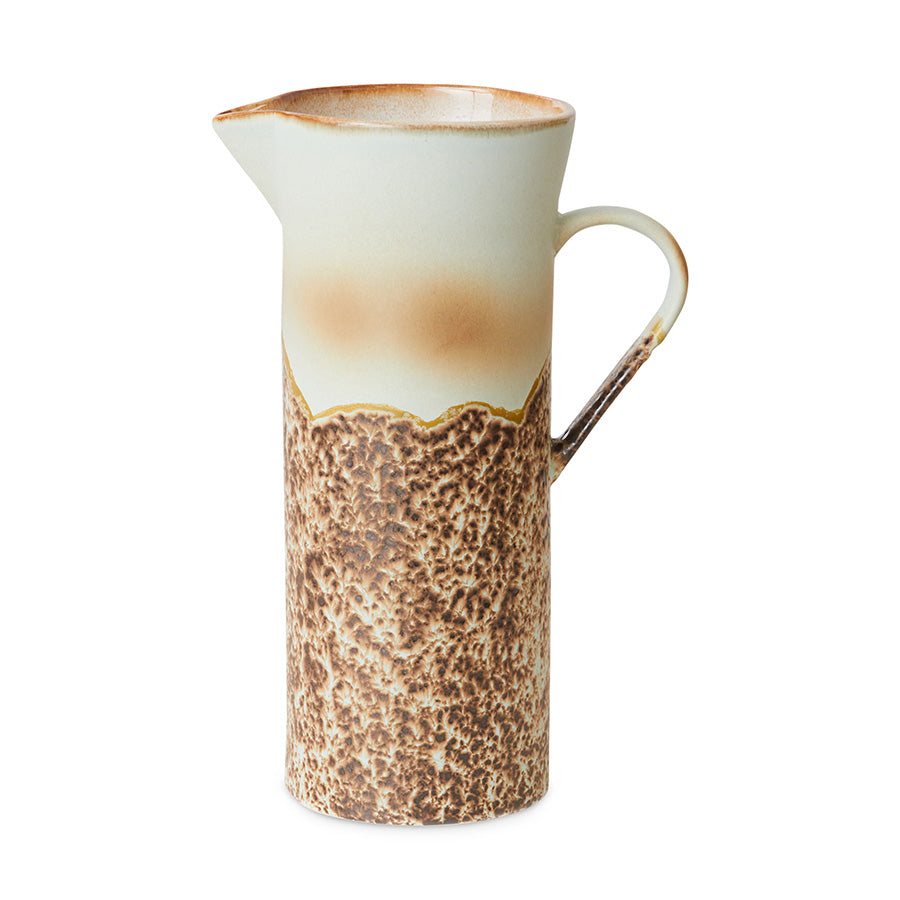 HKLIVING 70s Ceramic Tall Jug - Shell