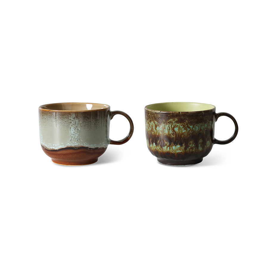 HKliving 70s Ceramics Tea Cup Set - Odyssey