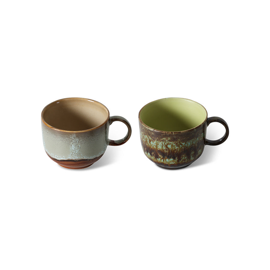 HKliving 70s Ceramics Tea Cup Set - Odyssey