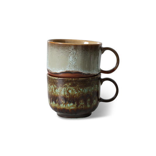 HKliving 70s Ceramics Tea Cup Set - Odyssey