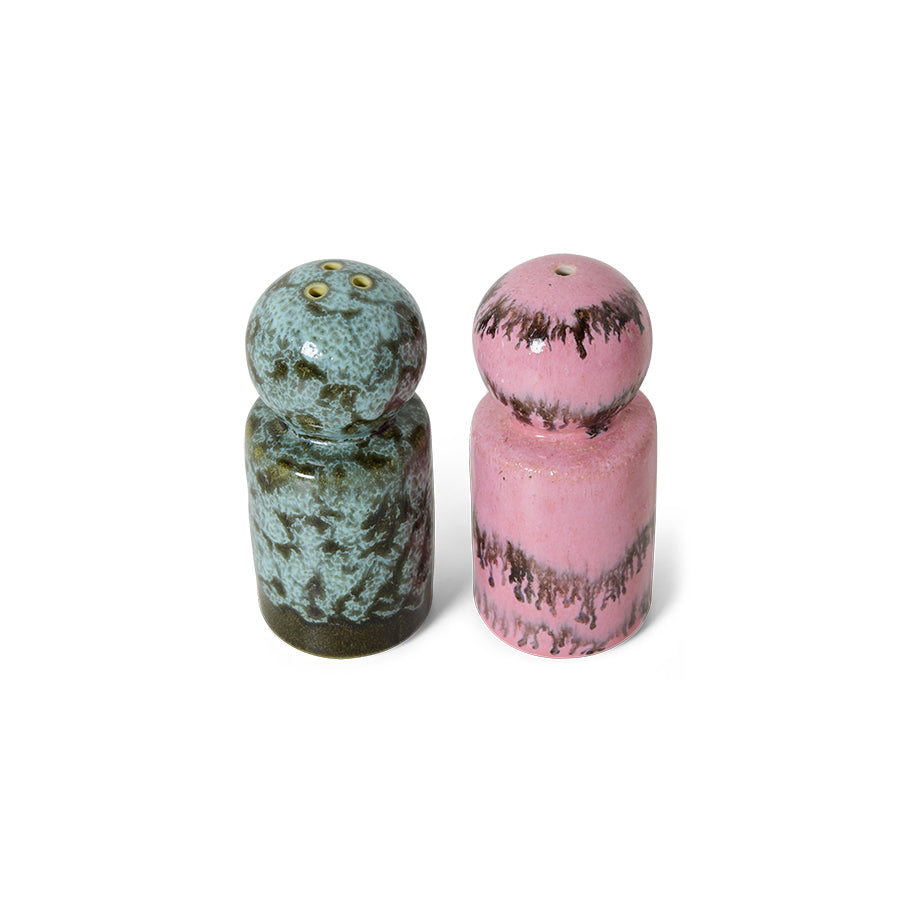 HKLIVING 70s Ceramics Salt & Pepper - Baroque