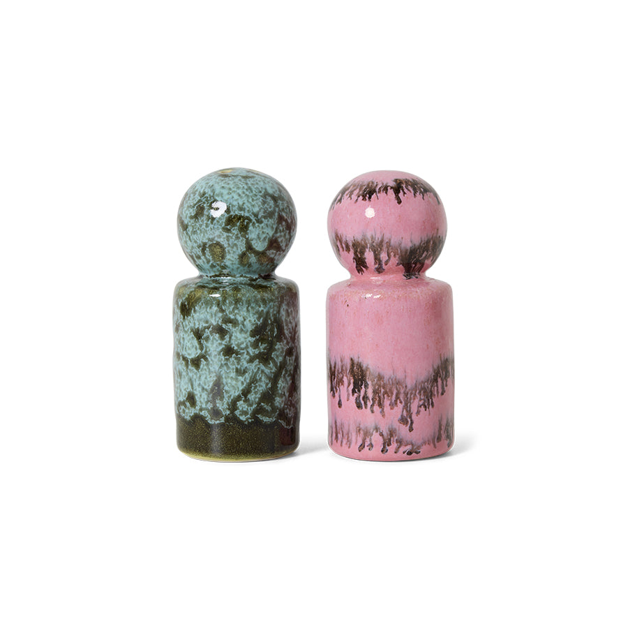 HKLIVING 70s Ceramics Salt & Pepper - Baroque