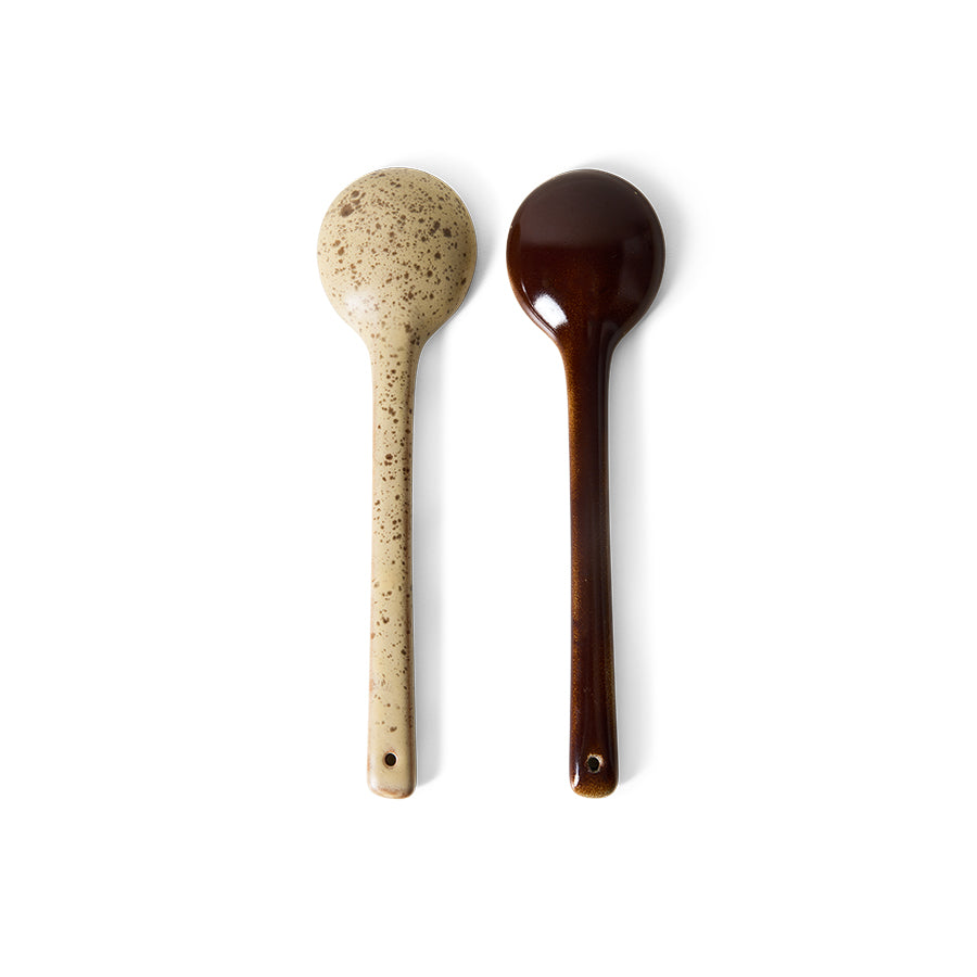 HKLIVING 70s Ceramics Serving Spoons