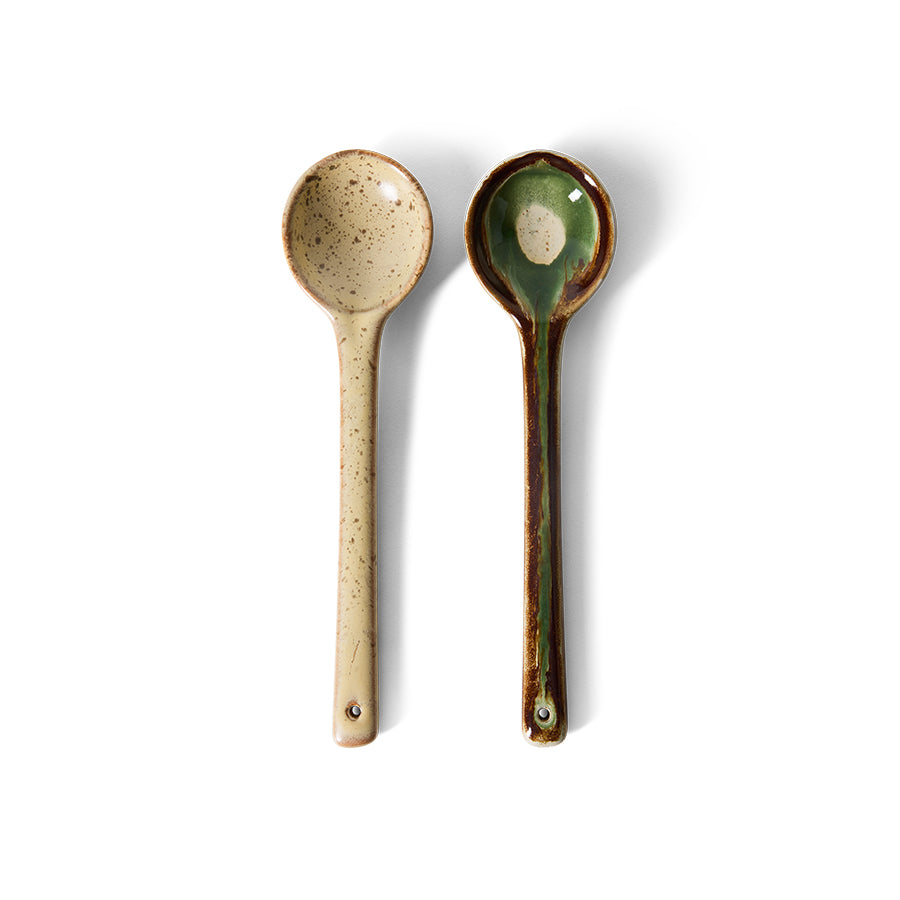 HKLIVING 70s Ceramics Serving Spoons