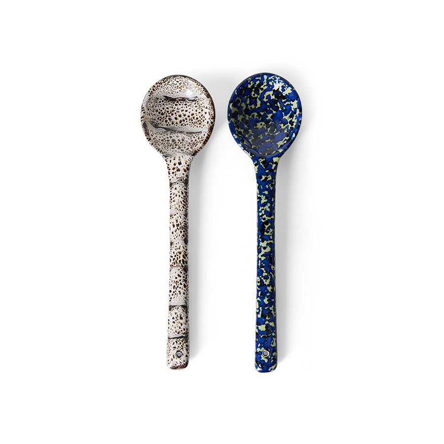 HKLIVING 70s Ceramics Serving Spoons