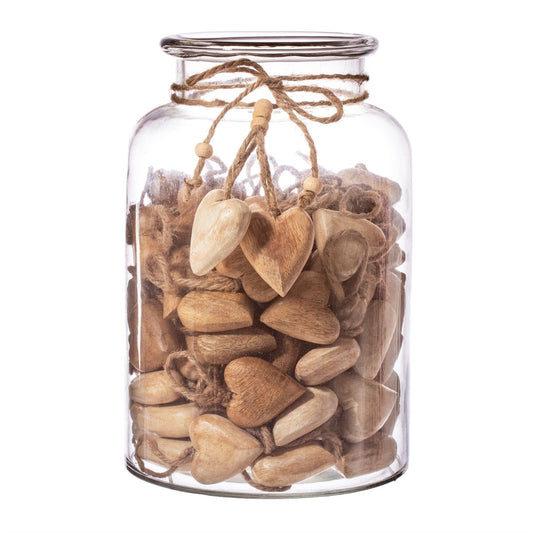 Mini Wooden Heart Bauble