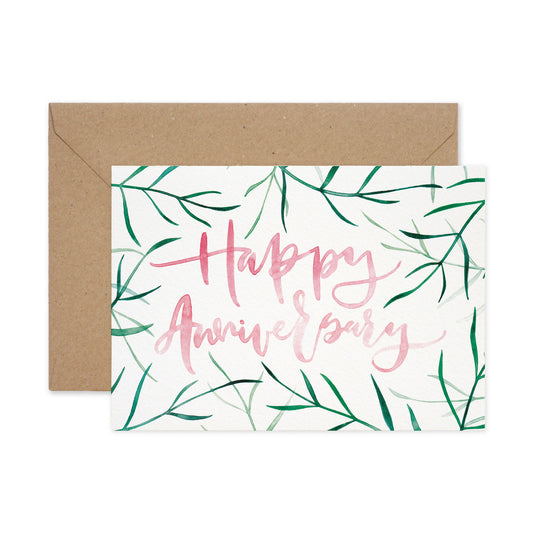 Happy Anniversary Palm Card