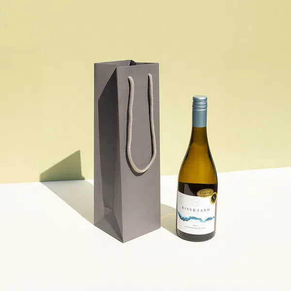 Grey Bottle Gift Bag