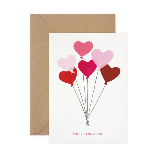 You're Engaged Balloons Card