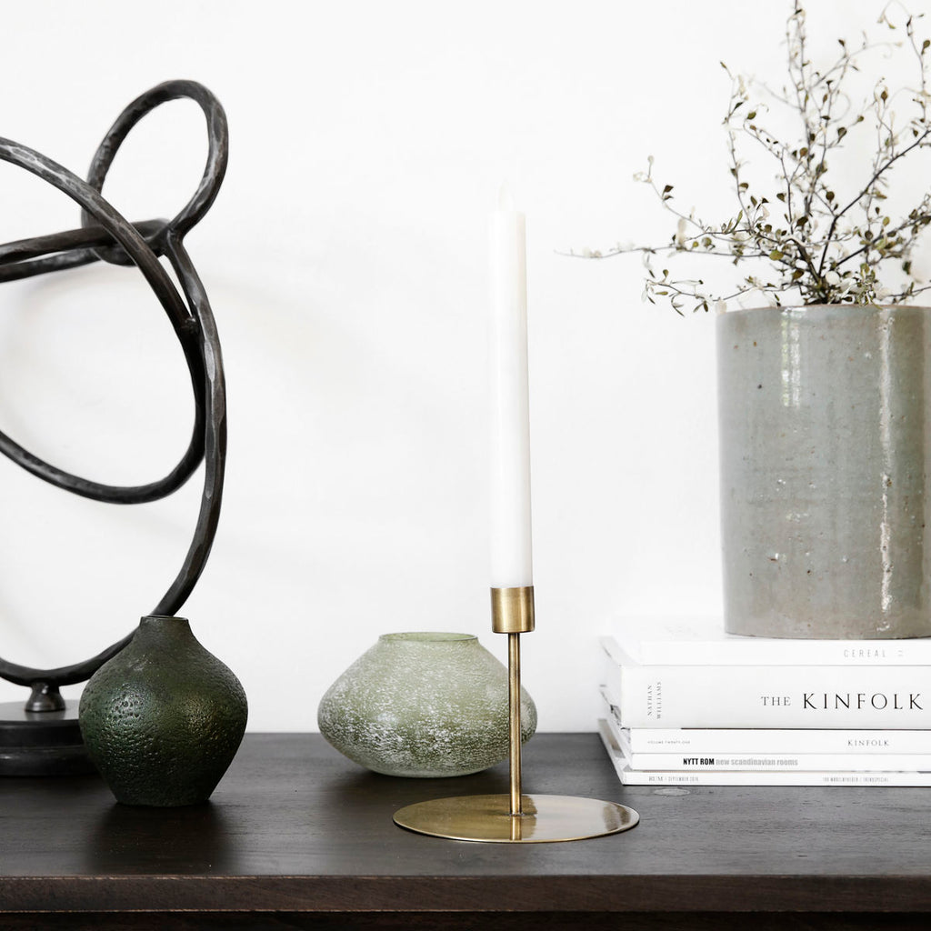 Large Gold Candle Holder
