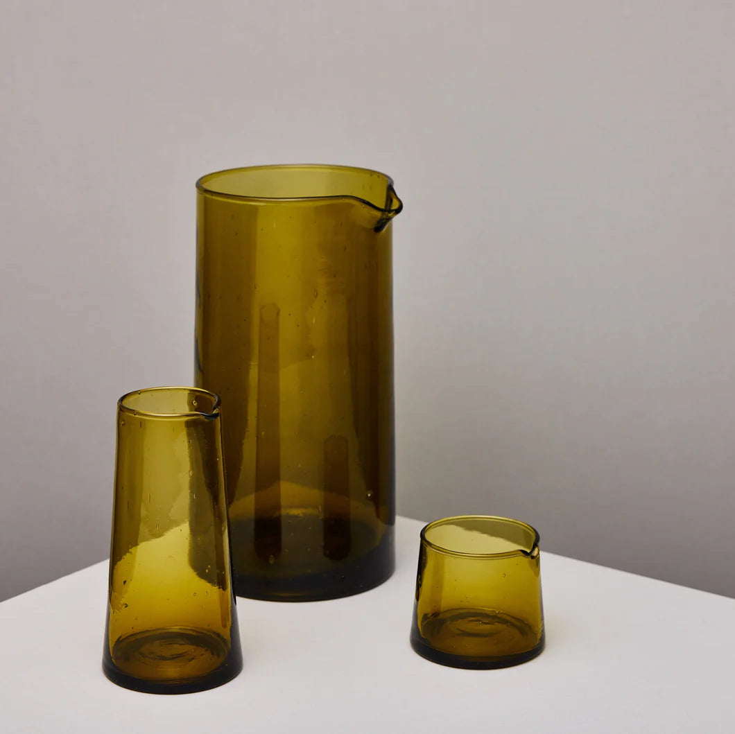 Amber Glass Carafe