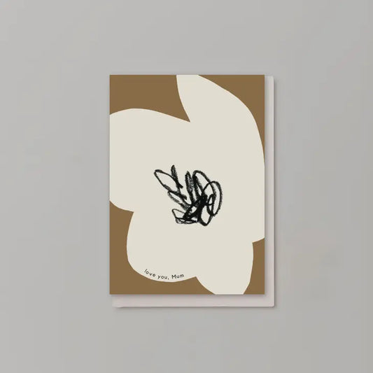 Love You Mum Flower Card