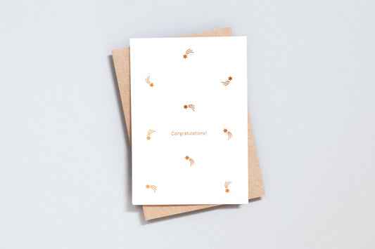 Congratulations Copper Foil Card