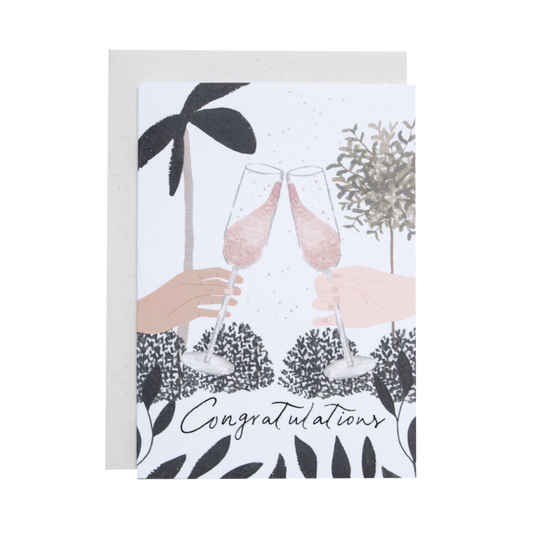 Pop the Bubbly Congrats Card