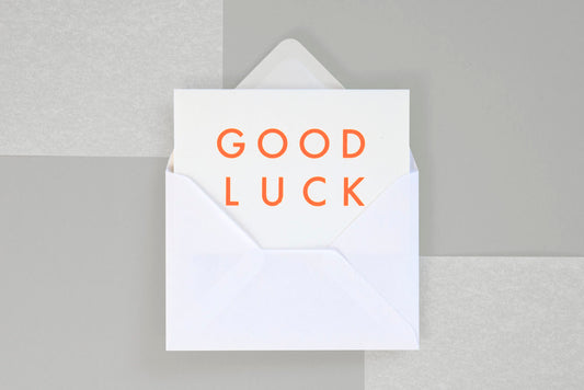 Good Luck Orange Card