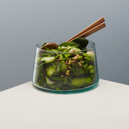 Tall Glass Dish