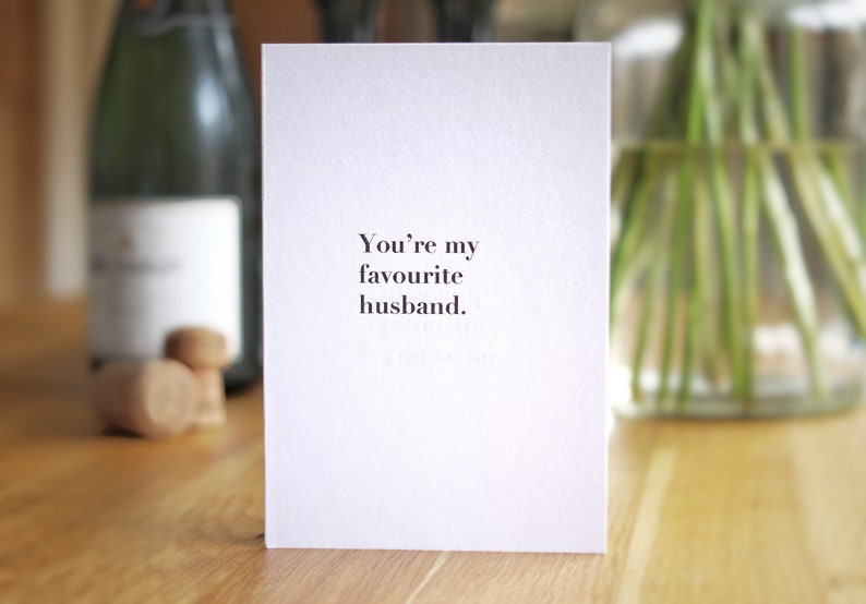 You’re My Favourite Husband Card