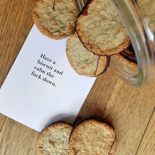 Have a Biscuit and Calm The F*ck Down Card